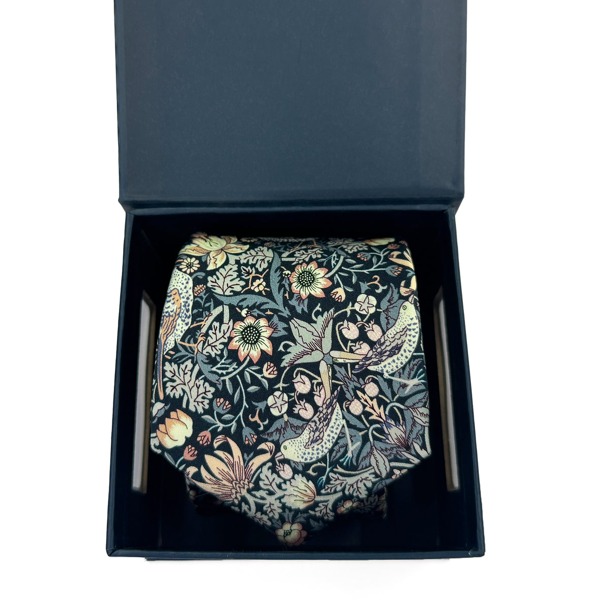 Strawberry Thief Dusk - Liberty Silk Tie (Pre-Order Only)