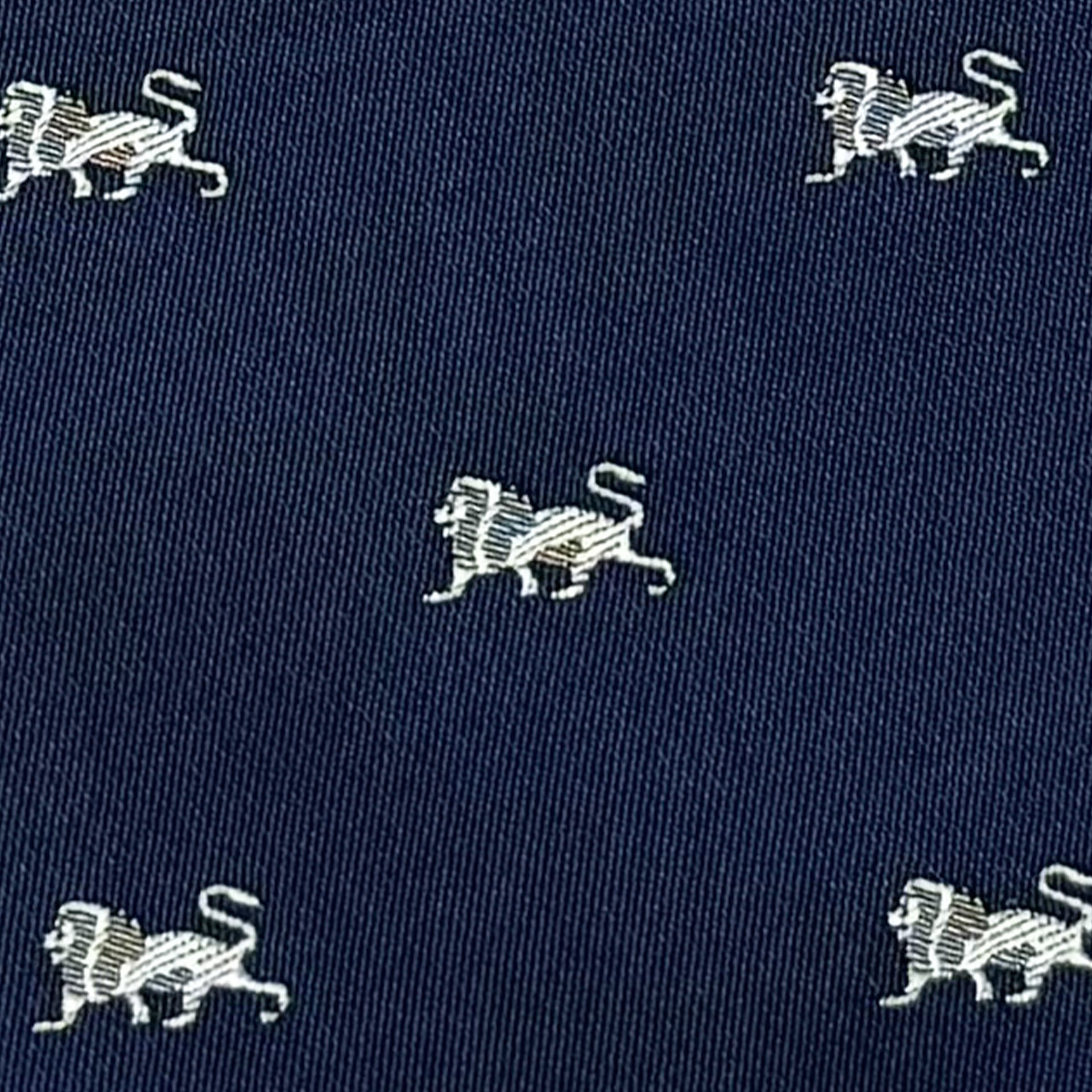 Lion's Crest Navy – Woven Polyester Tie