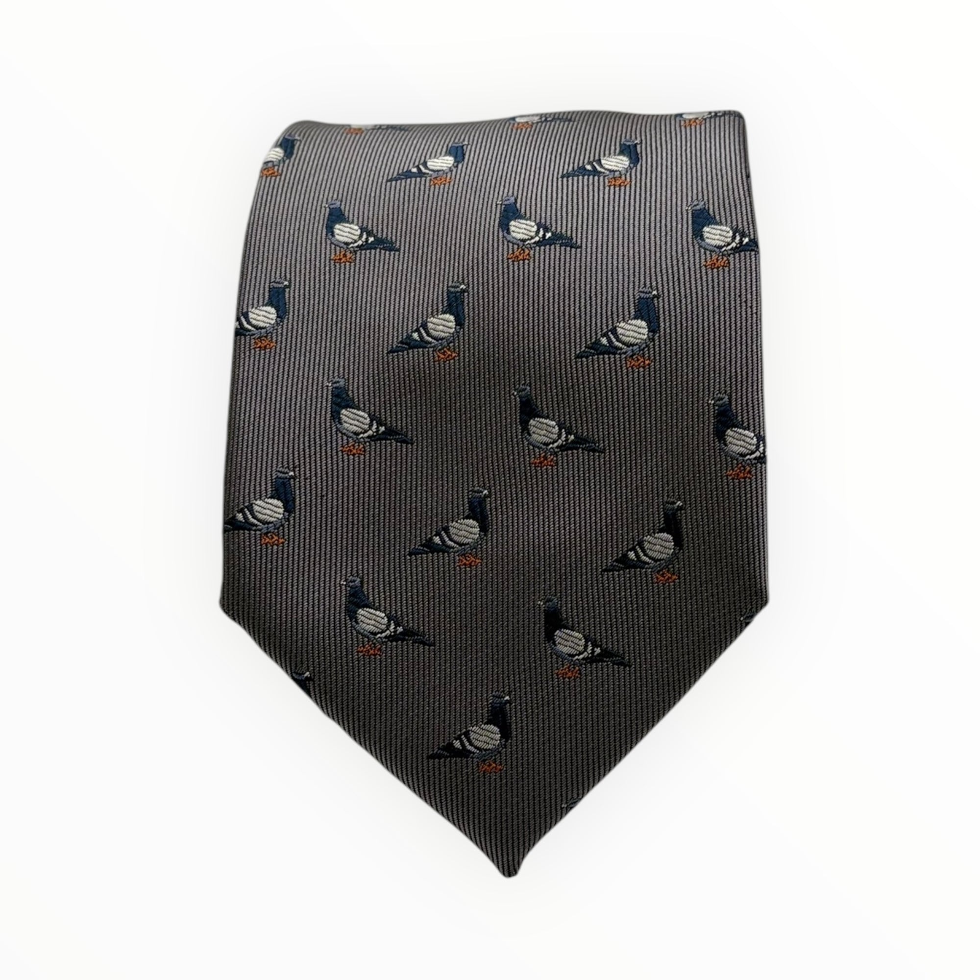 Urban Pigeon Men's Woven Polyester Tie featuring a stylish pattern, perfect for professional wear.