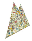 Wild Flowers Cream Liberty Tana Lawn™ - Pocket Square