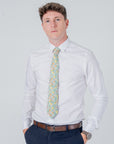 Pomegranate Ivory - Cotton Tie