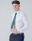 Green & Gold Skull Crest - Polyester Tie