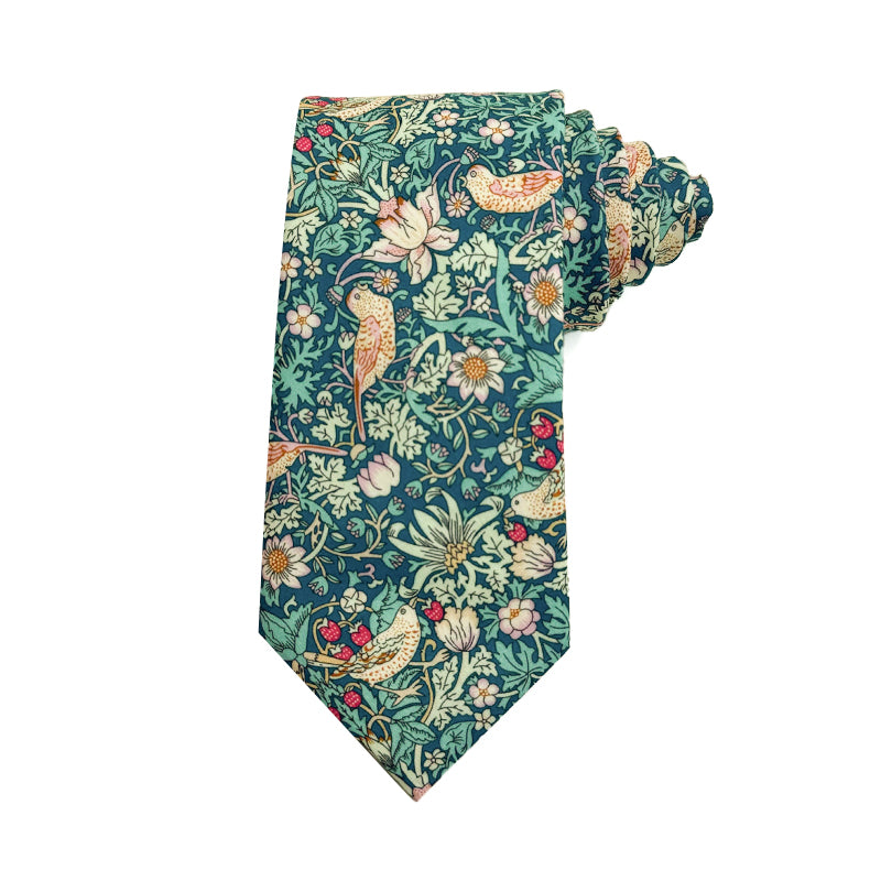 William Morris's Strawberry Thief  - Men's Tie