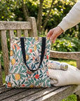 Pomegranate Ivory Print Tote Bag