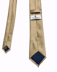 Champagne - Satin Polyester Tie & Pocket Square Set