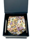 Thorpe Purple Liberty Tana Lawn cotton tie by Crossrow London.