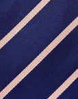 Harbour Stripe – Navy & Blush Tie
