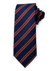 Regiment Stripe – Navy, Red & Gold Tie