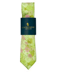 Sea Garden – Mint & Teal Floral Jacquard Tie