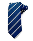 Harbour Stripe – Navy & Silver Tie