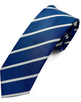 Harbour Stripe – Navy & Silver Tie