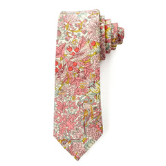Strawberry Thief Pink kids' Liberty Tana Lawn cotton tie, William Morris print.