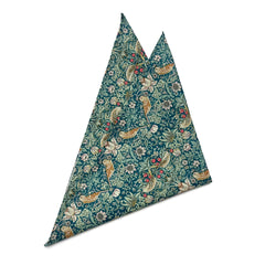 Strawberry Thief Teal - Pocket Square