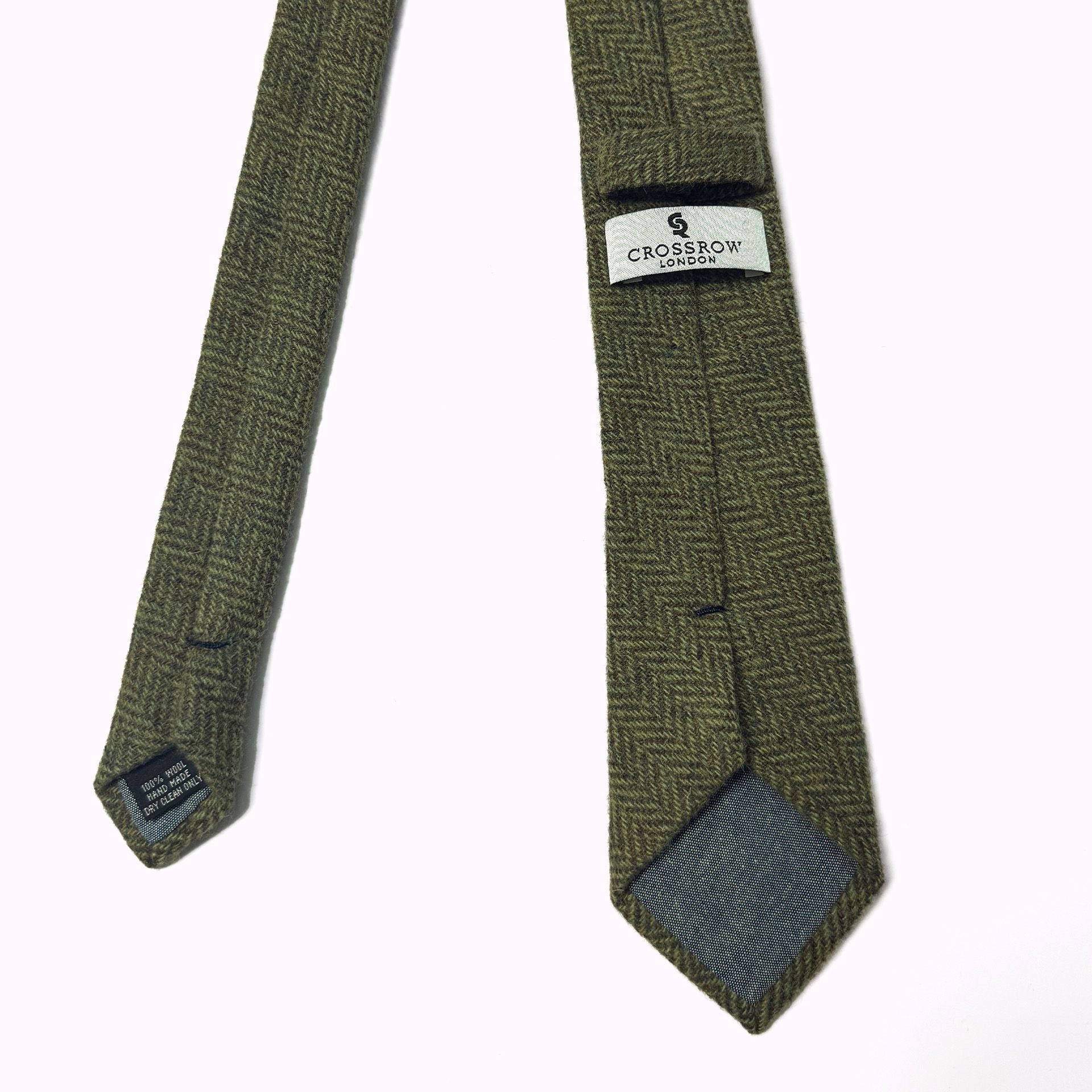 Holland Park Herringbone Wool Tie