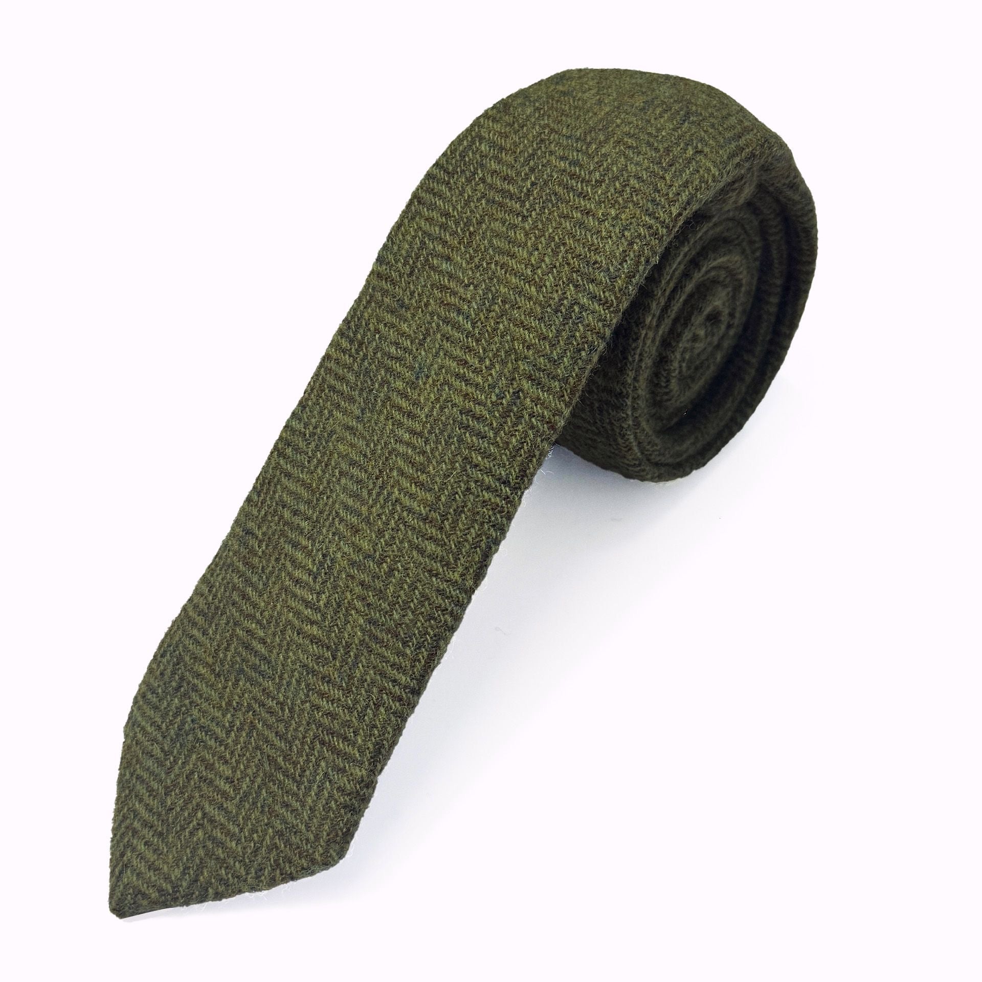 Holland Park Herringbone Wool Tie