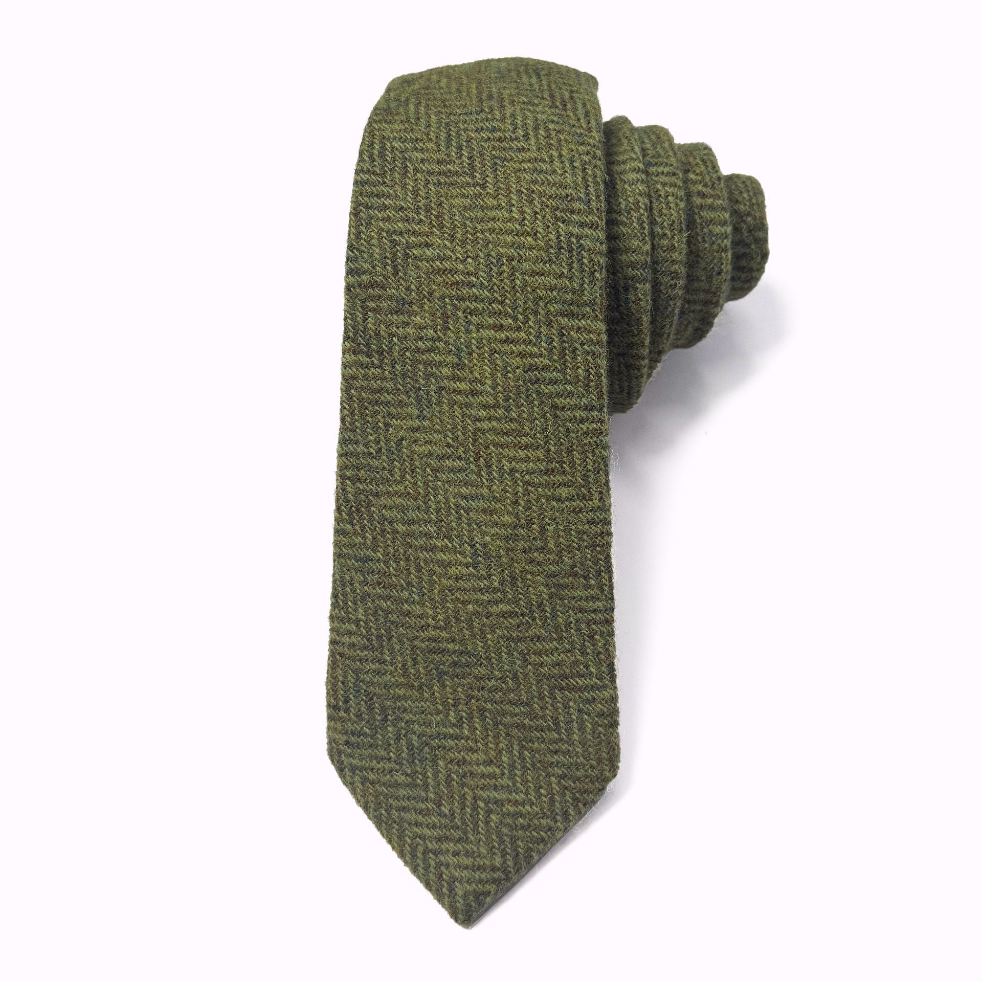 Holland Park Herringbone Wool Tie