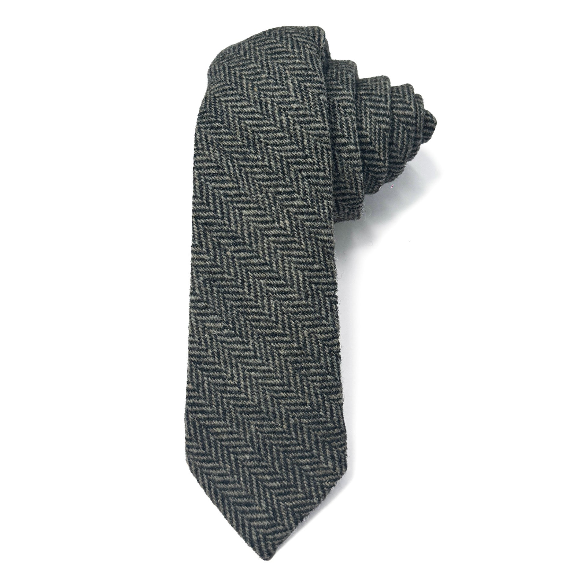 Whitehall Herringbone Wool Tie