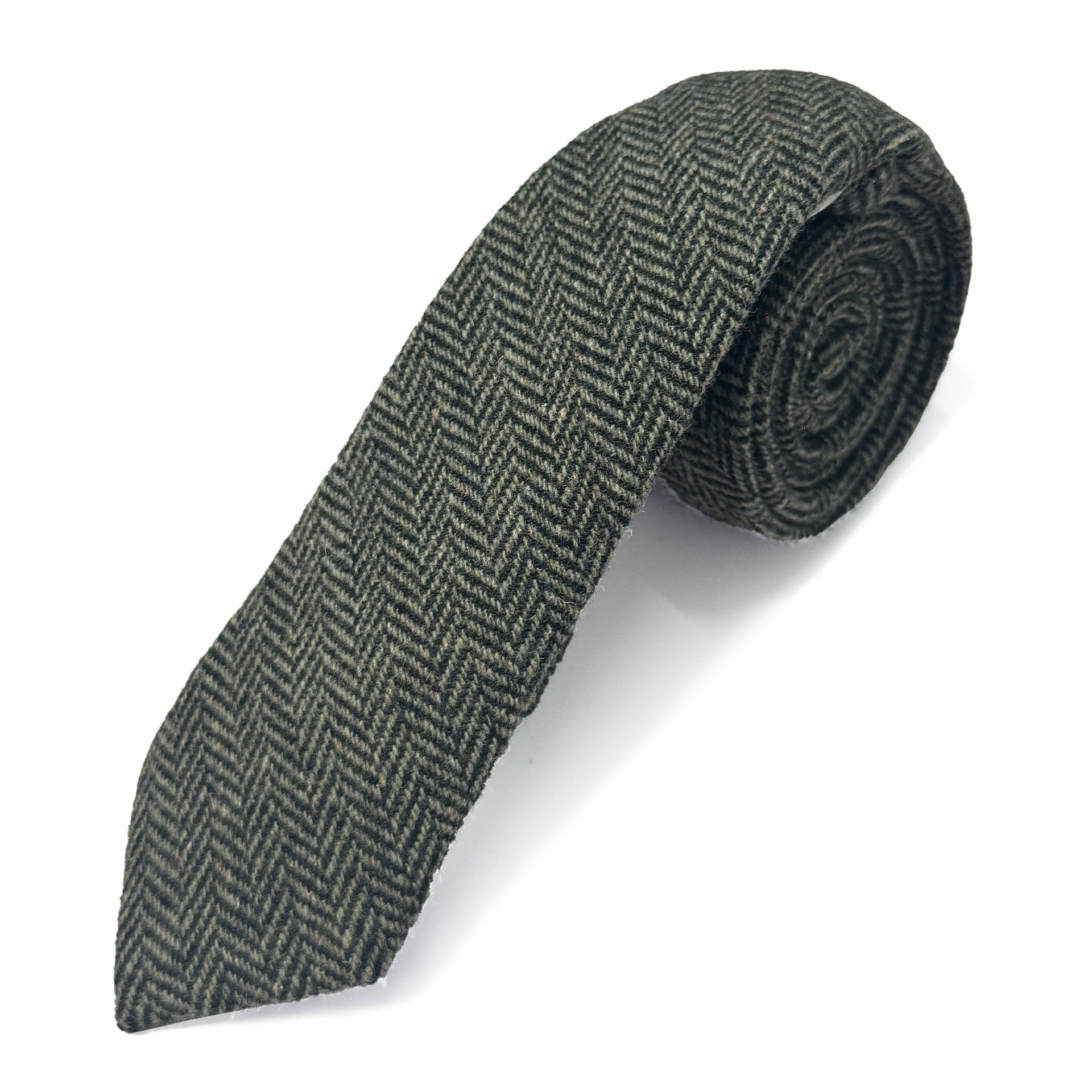 Whitehall Herringbone Wool Tie