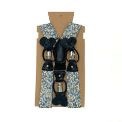 Daisy Delight men's braces made of premium cotton and leather.