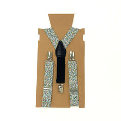 Tiny Blooms Boy's Braces made of premium cotton and leather.