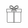 create an icon , outline for gift box