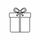 create an icon , outline for gift box